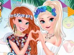 Anna ve Elsa Yaz Festivali Hazırlığı